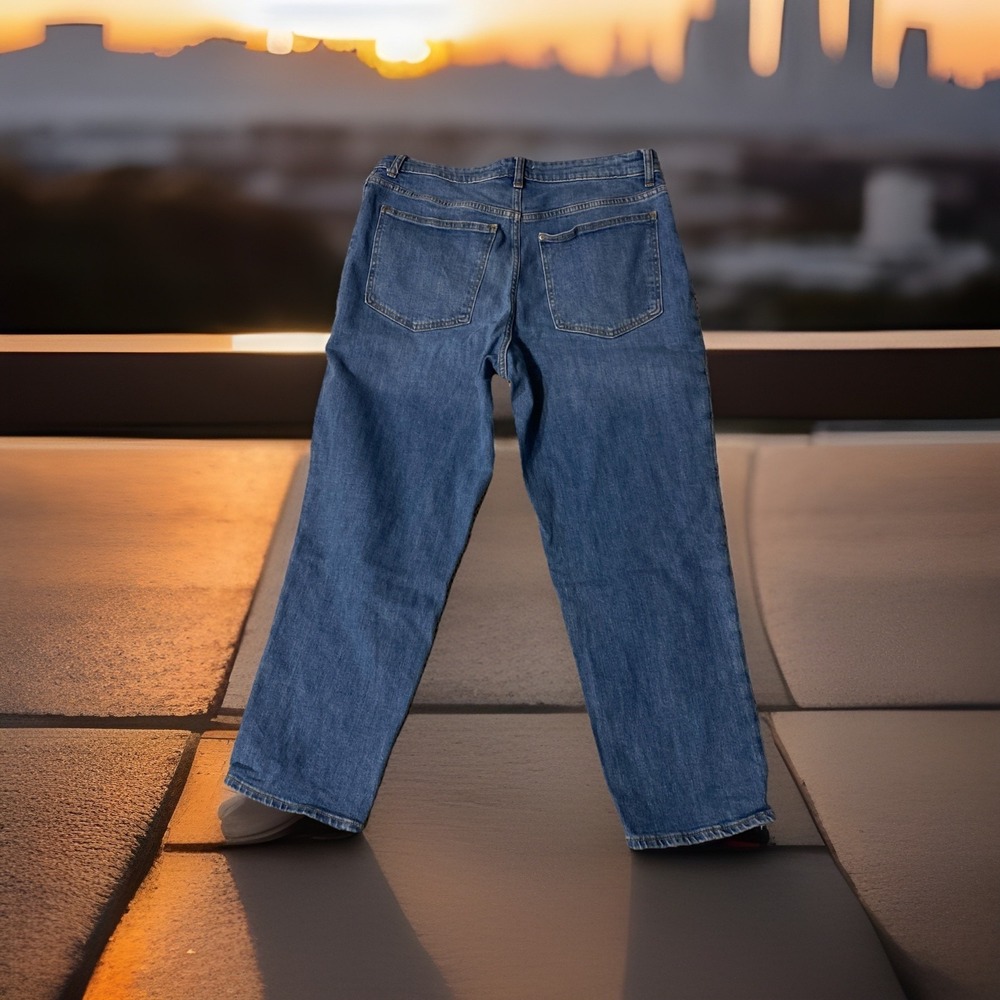 Y2K H&M Mom Blue Jeans Womens Size 14 Button-Fly